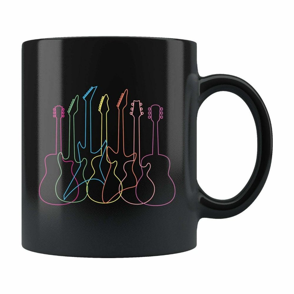 Guitar Coffee Mug Guitar Coffee Mug Guitar Gift Guitarist Gift, Tea Cup 11oz